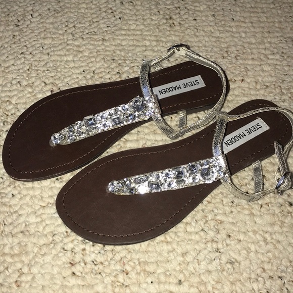 Steve Madden Shoes | New Clear Gem Sandals | Poshmark
